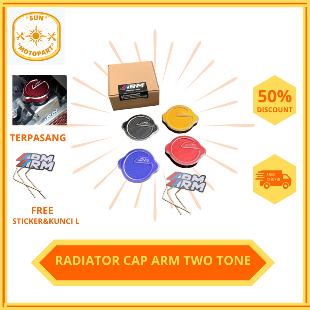 Jual RADIATOR CAP FULL CNC COVER RADIATOR CAP COVER CAP TUTUP RADIATOR