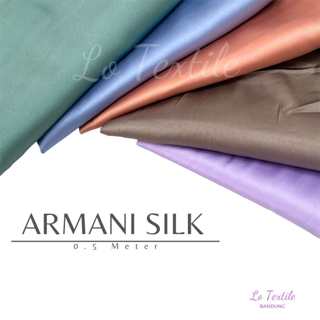 Jual Kain Armani Silk Premium 0 5 Meter Bahan Kain Armany Silk Satin