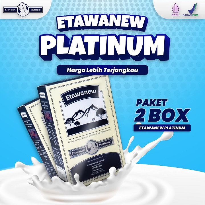 Jual PAKET 2 BOX ETAWANEW PLATINUM Susu Kambing Etawa 100 Alami Jaga