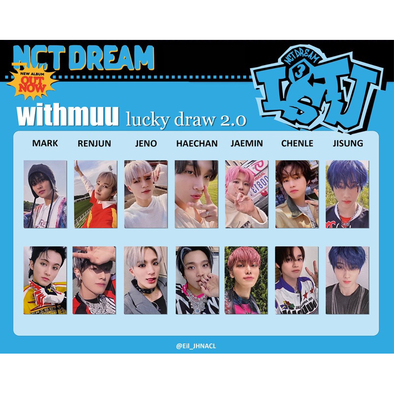 Jual Preorder Photocard Withmuu Luckydraw Nct Dream The Rd Album