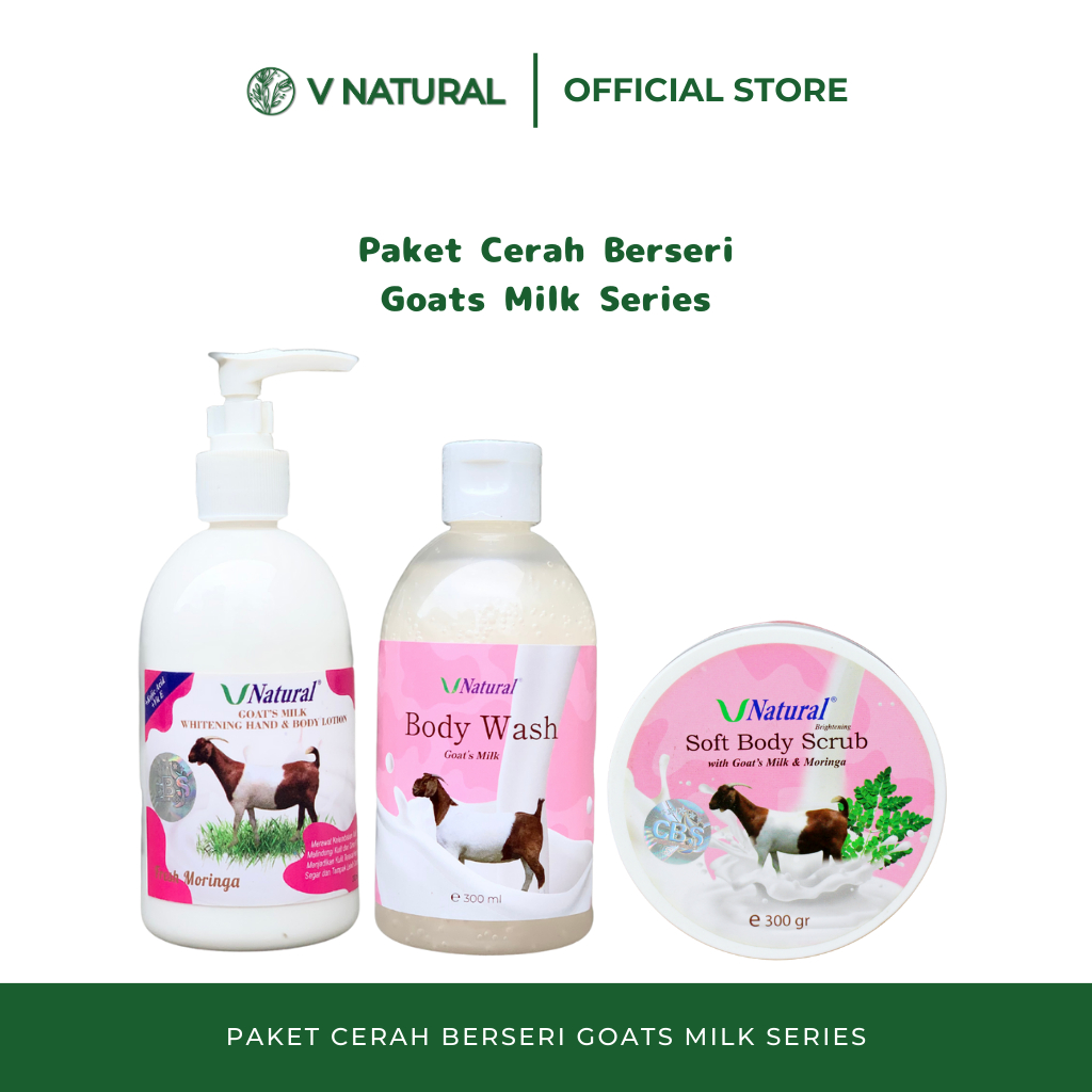 Jual BPOM VNatural V Natural Paket Cerah Berseri Goats Milk Series