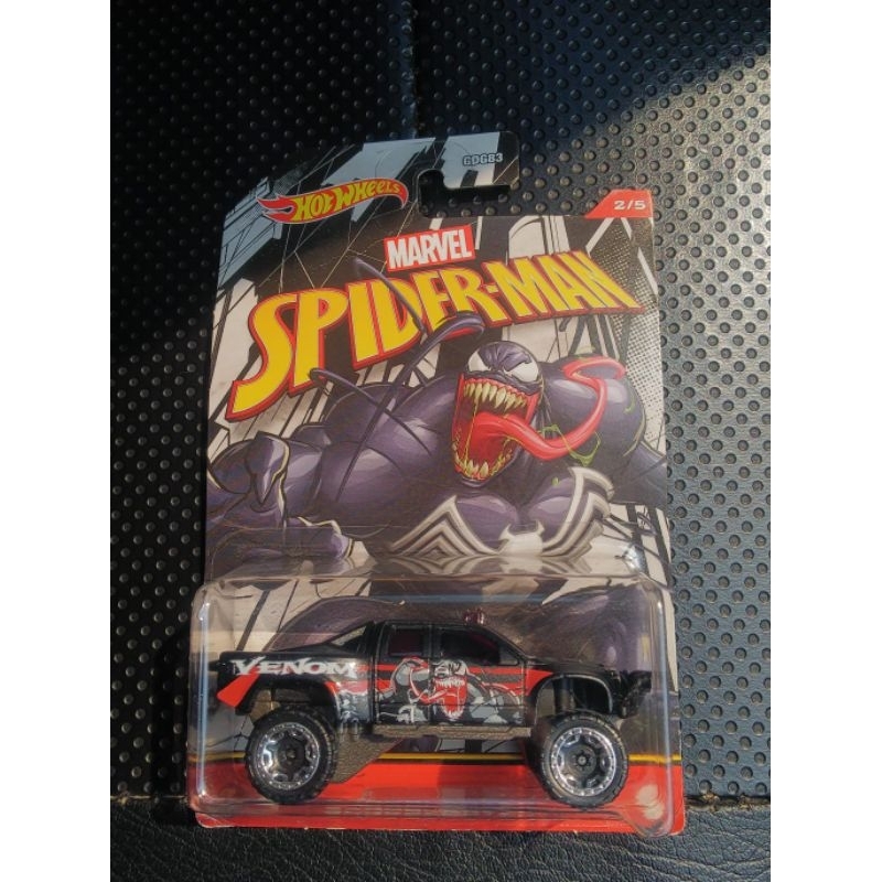 Jual Hot Wheels Marvel Spiderman Spider Man Sandblaster Venom Black