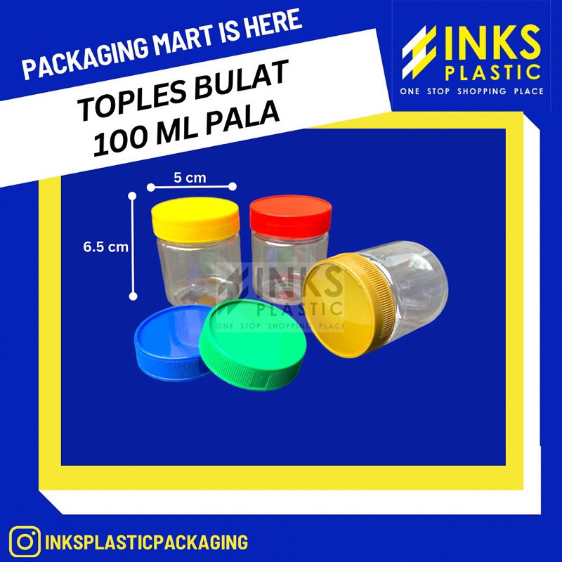 Jual Toples Jar Plastik Ml Bulat Toples Bumbu Sambal Ml Pala