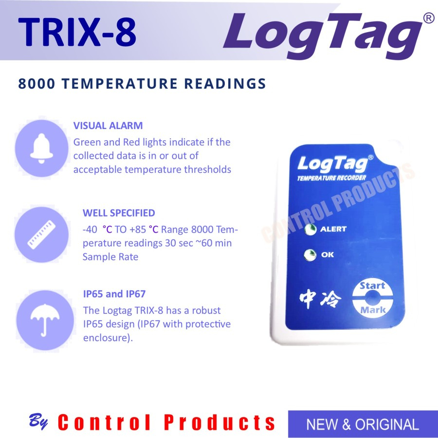 Jual Logtag Trix Data Logger Multi Use Temperature Logger Shopee