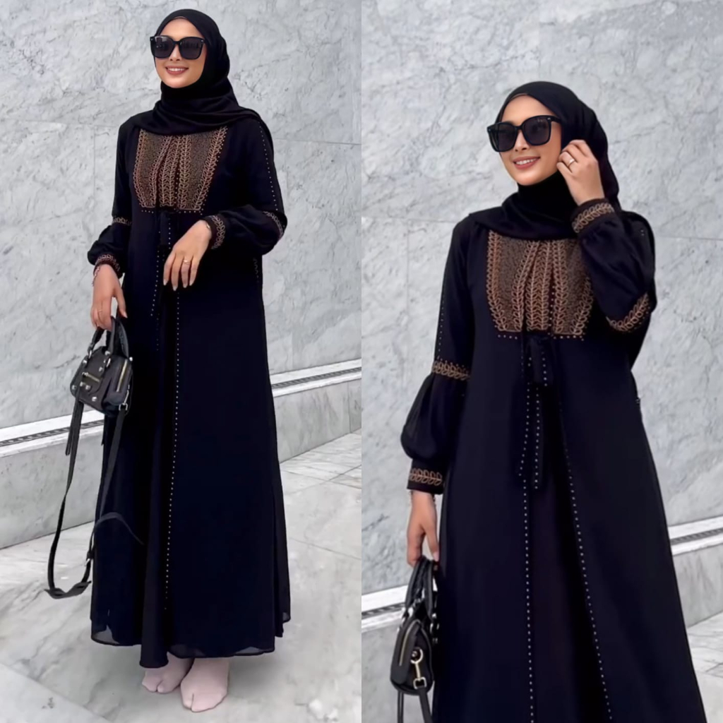 Jual Abaya Arab Terbaru Gamis Hitam Remaja Kekinian Fhasion Muslimah