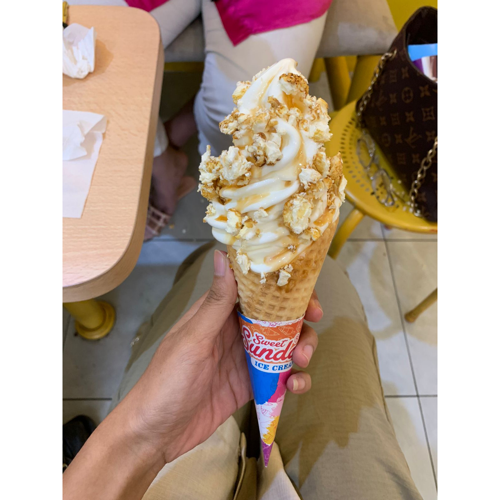 Jual Kemasan Ice Cream Papercone Cone Es Krim Kertas Contong Es