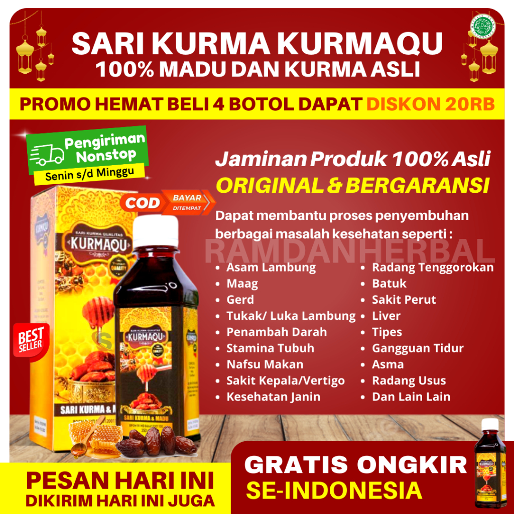 Jual Obat Asam Lambung Nyeri Lambung Maag Kronis Sari Kurma Madu