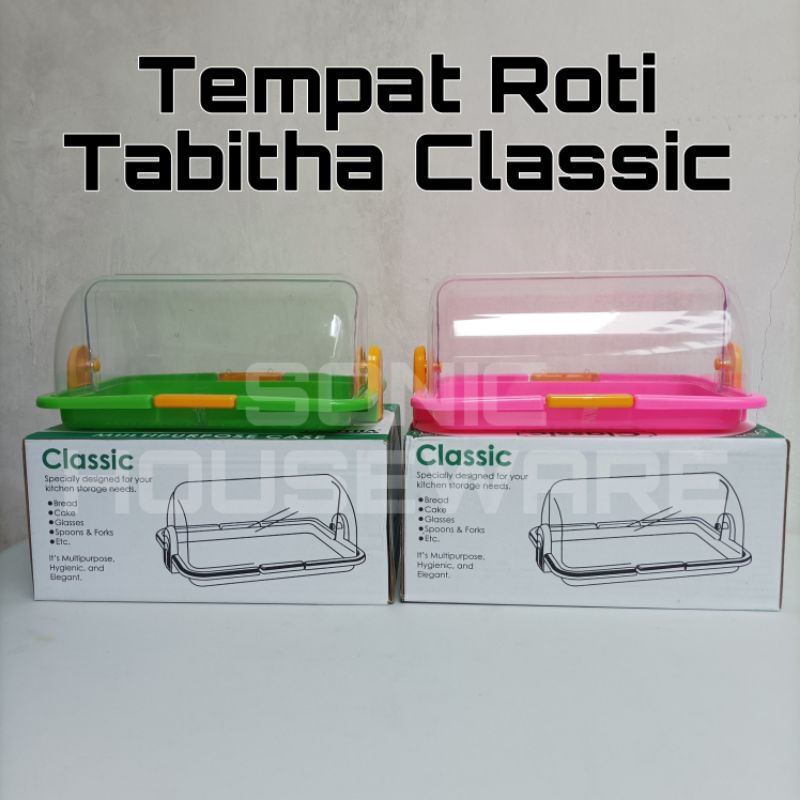 Jual Tempat Kue Roti Bolu Buka Tutup Classic Tabitha Penyimpanan Kapsul