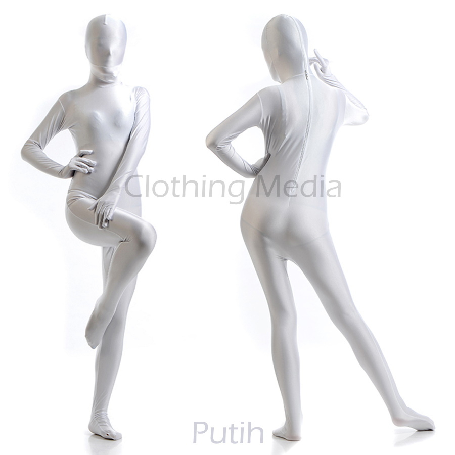 Jual Full Body Zentai Spandex Lycra Kostum Catsuit Unitard Pria Wanita