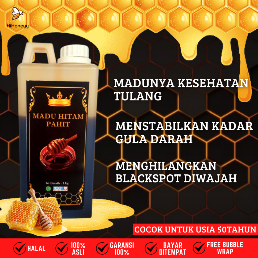 Jual Madu Hitam Pahit Murni Hutan Asli Madu Hutan Multiflora Sumbawa