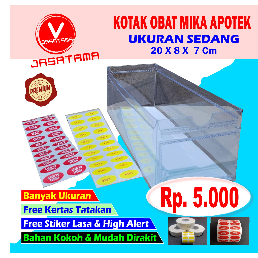 Jual Kotak Obat Mika Sedang Apotek Klinik Rumah Sakit X X