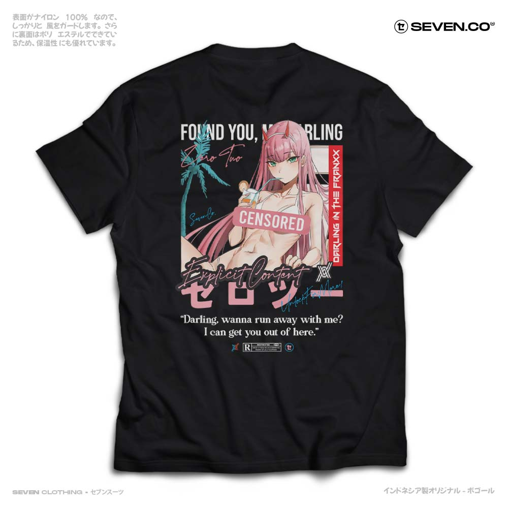 Jual Kaos Distro Pria Wanita Tshirt Anime Darling In The Franxx ZERO