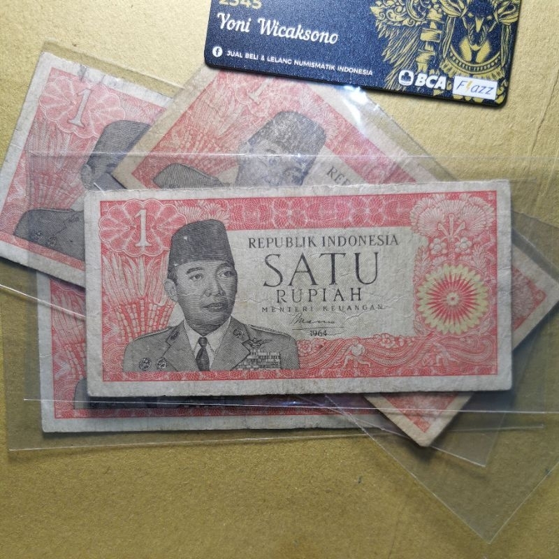 Jual Uangkuno 1 Rupiah Sukarno ASLI Tahun 1964 Fine Shopee Indonesia