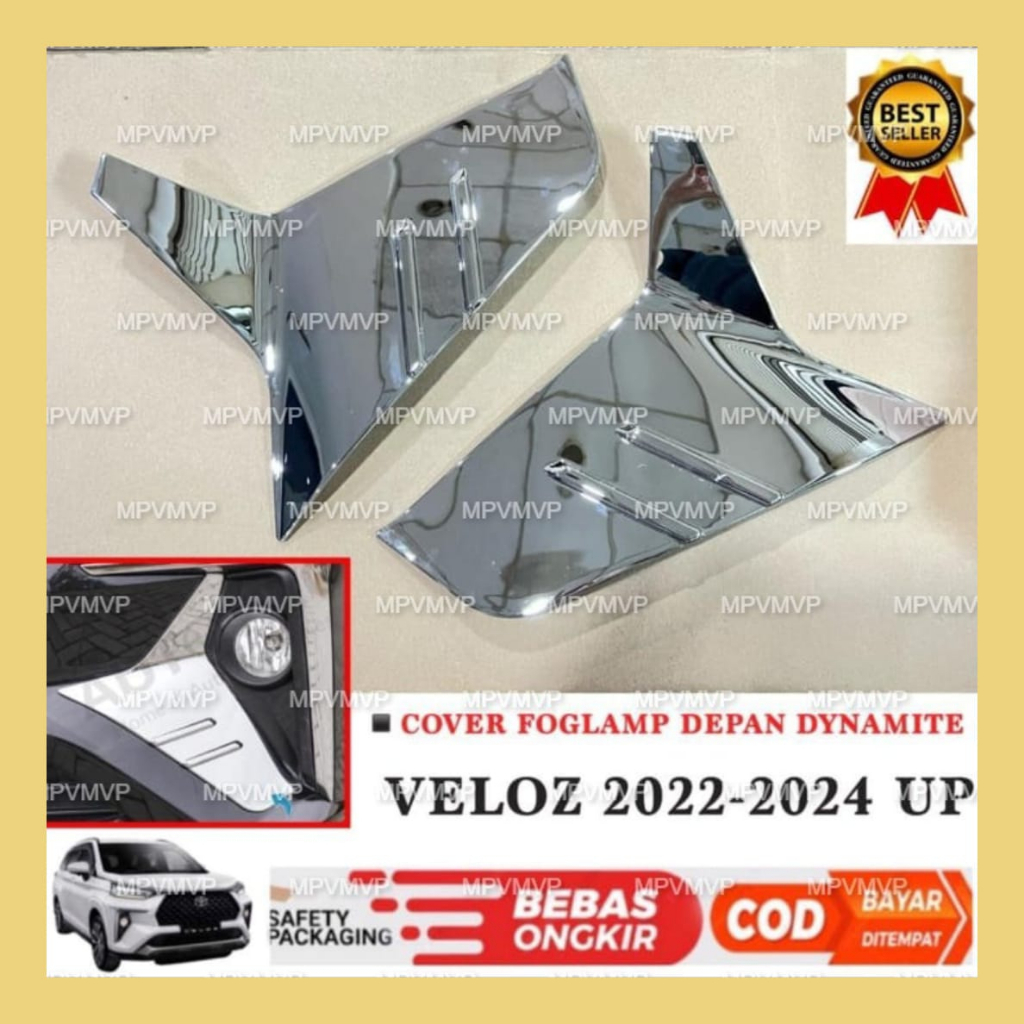 Jual Foglamp Cover Fog Lamp Veloz 2022 2023 2024 Dynamite Chrome