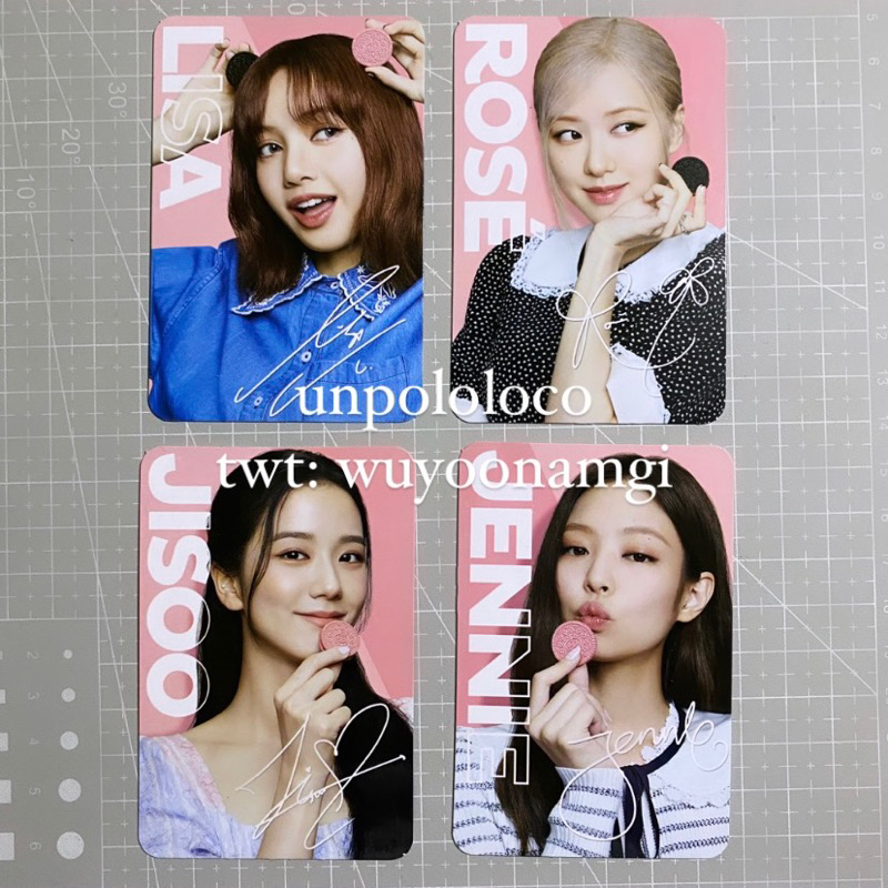 Jual Photocard Oreo Blackpink Pc Bp Oreo Black Pink Lisa Jennie Jisoo