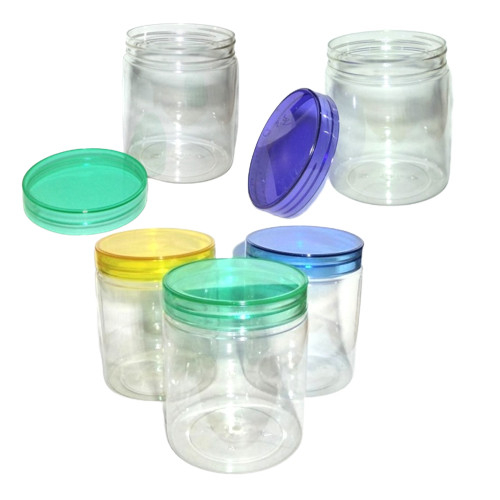 Jual Toples Jar Pet Ml Ml Tabung Transparan Tutup Warna Warni