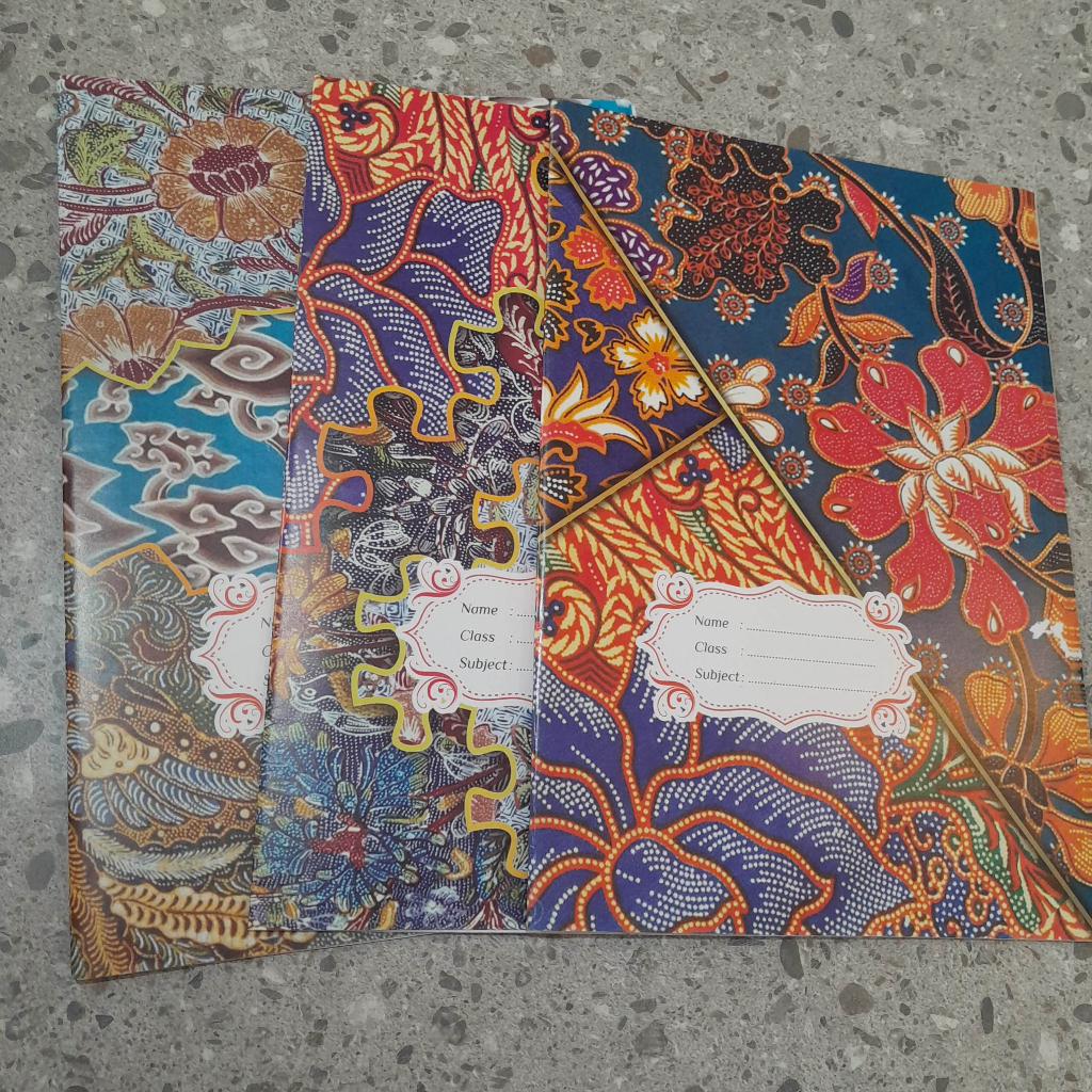 Jual Kertas Sampul Buku Batik Uk Kwarto Bahan LWC Isi 10 Lbr Sampul