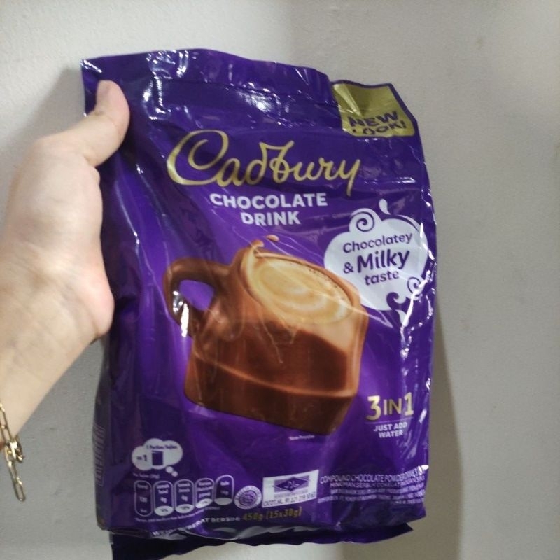 Jual Cadbury Hot Chocolate Drink 3in1 390 Gram Isi 13 Biji ED 2025