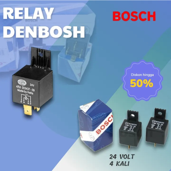 Jual Rellay Bosch Kaki Pin V Ampere Bosch Original Murah