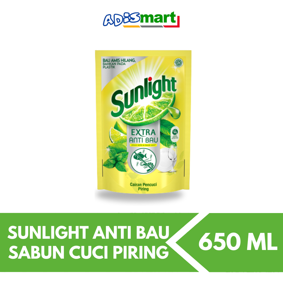 Jual Sunlight Sabun Cuci Piring Anti Bau Refill 650 ML Shopee Indonesia