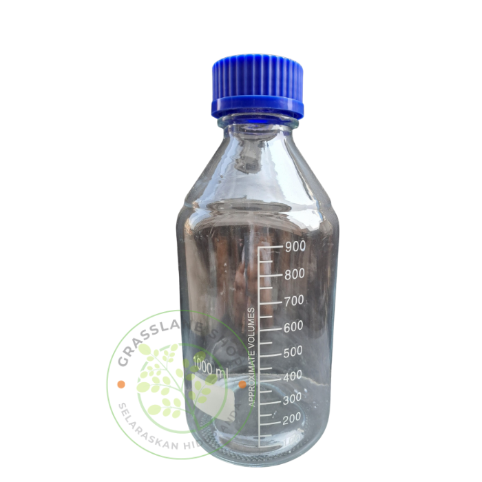 Jual Botol Lab 1000 Ml Laboratorium Laboratory Bottle Sampel Bening