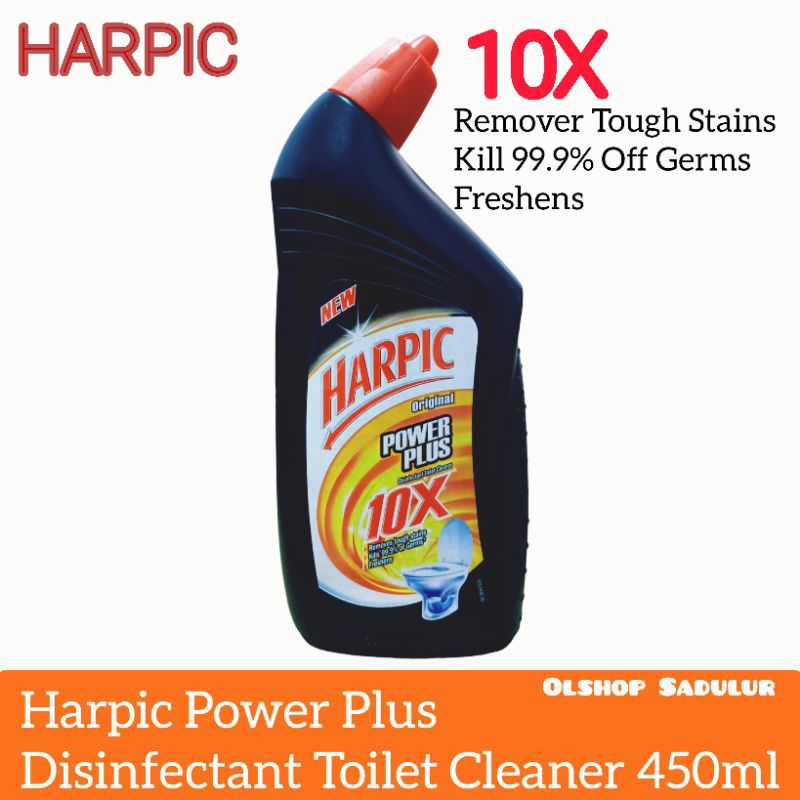 Jual Harpic Power Plus Disinfectant Toilet Cleaner 450ml Original