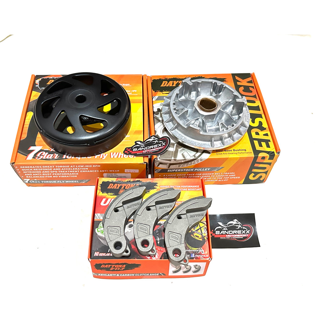 Jual Paket CVT Upgrade Pulley Daytona Mangkok Kampas Ganda Daytona For