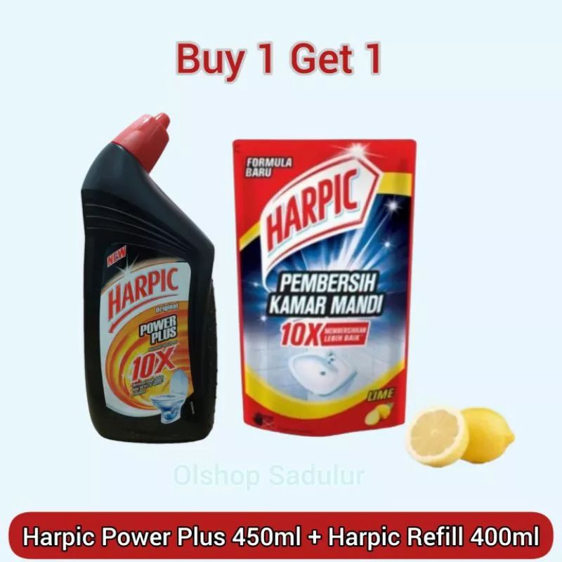 Jual Harpic Power Plus Original 450ml Harpic Lime Pouch 400ml