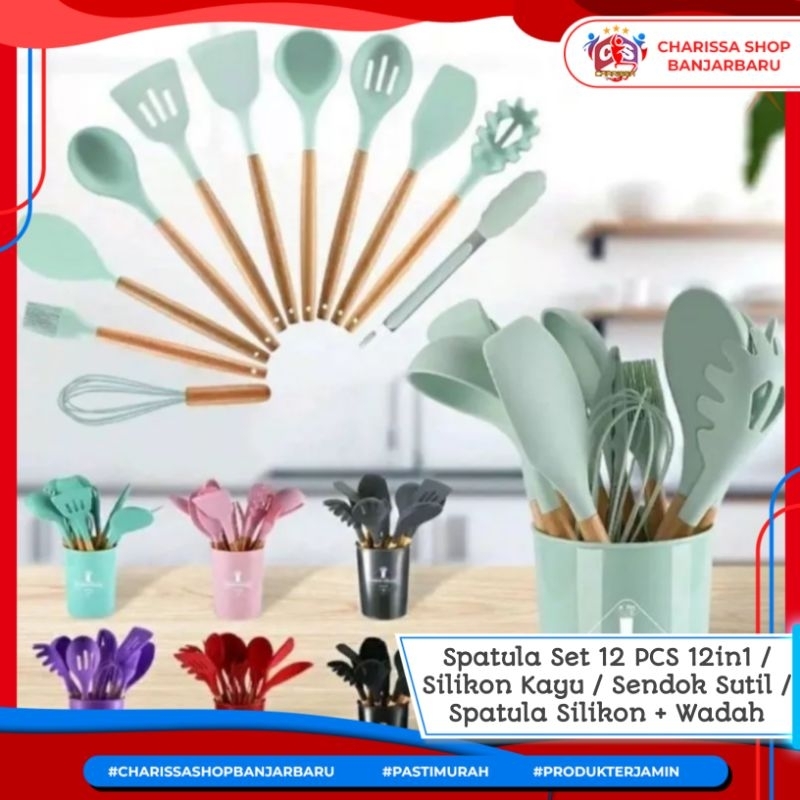 Jual Spatula Silicon Set Silicon Food Grade Stand Spatula Set