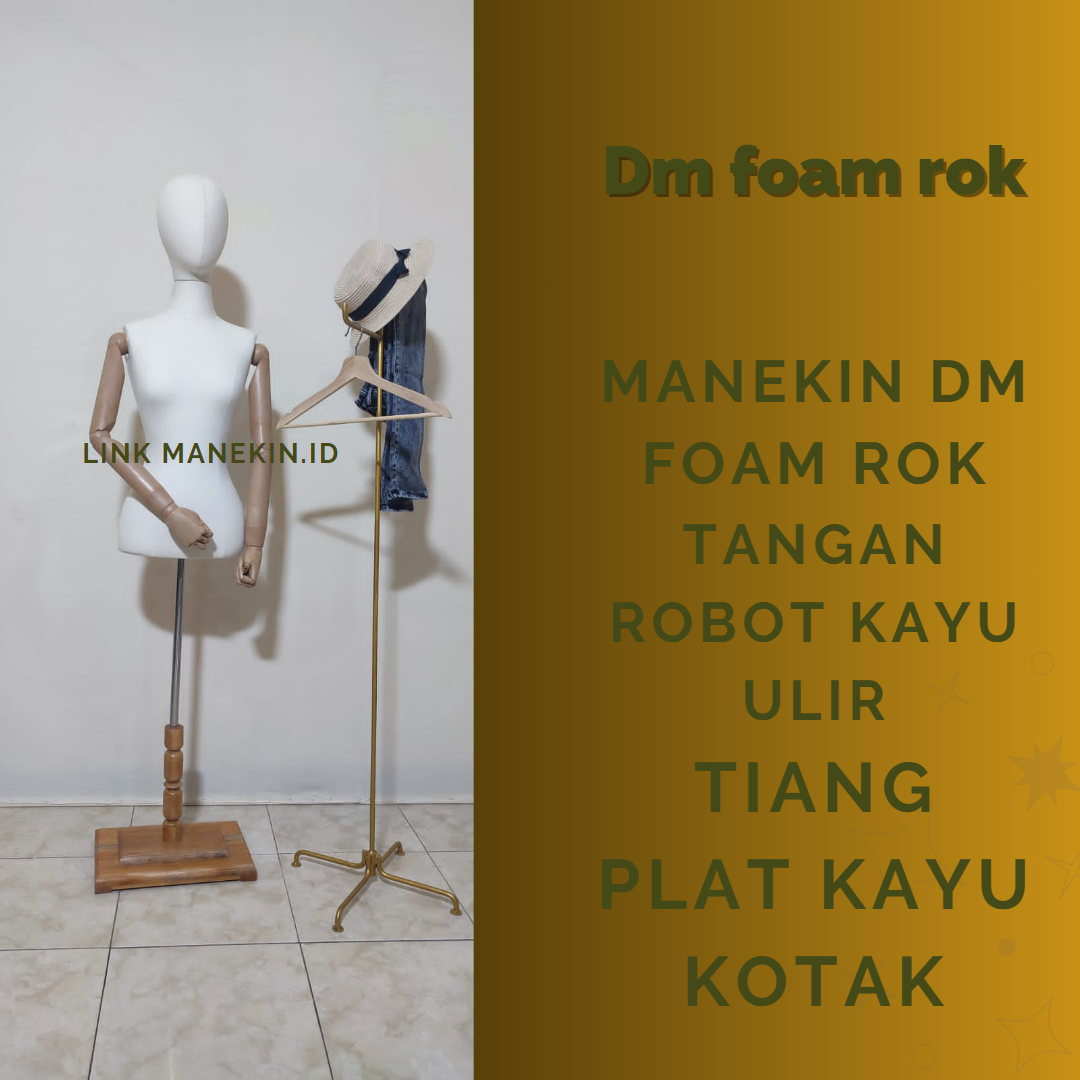 Jual PATUNG MANEKIN WANITA DRESS DM FOAM LAPIS BUSA DAN KAIN LINEN ATAU