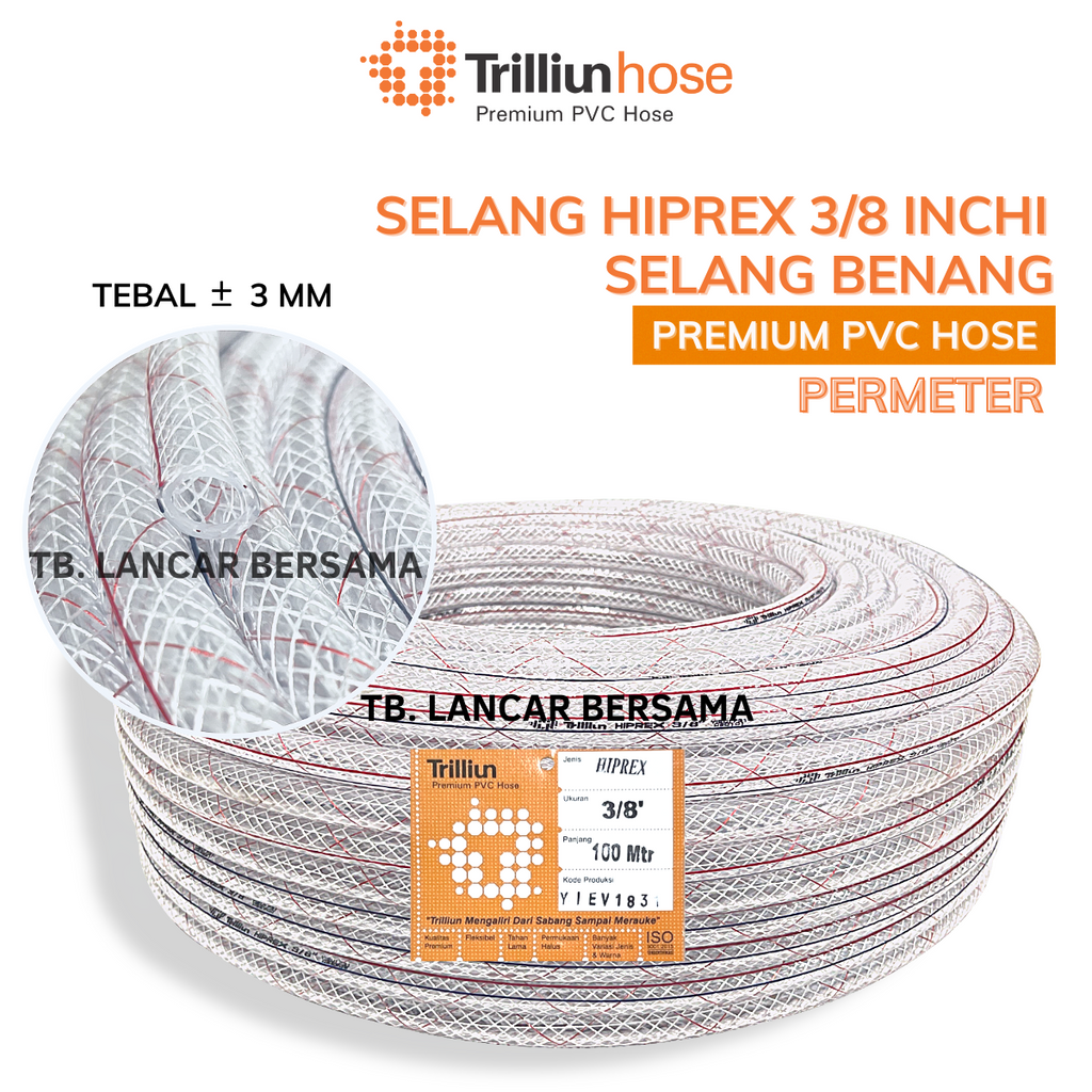 Jual Selang Benang Inchi Hiprex Trilliun Hose Permeter Shopee