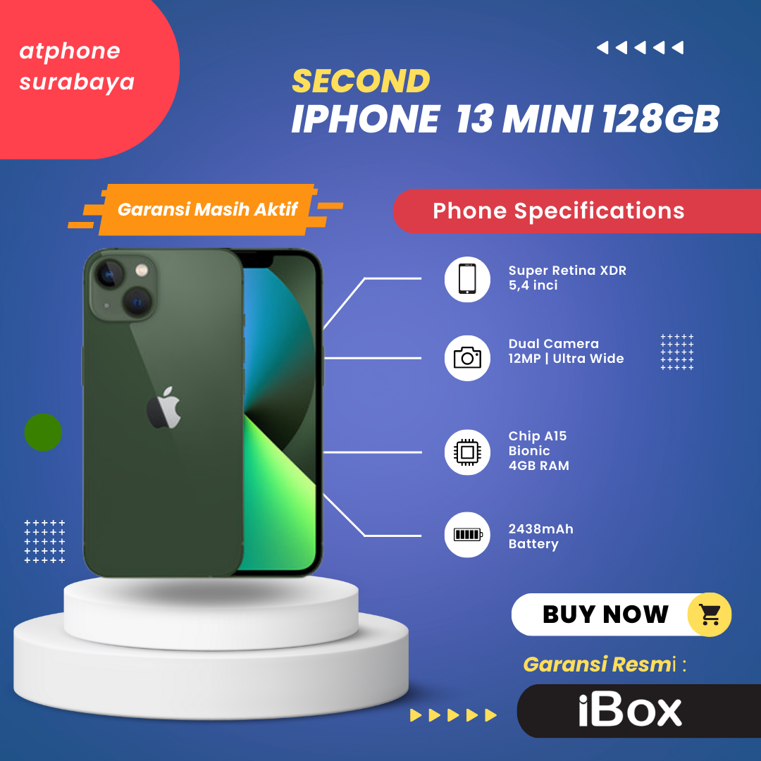 Jual Apple Iphone 13 Mini Ibox Green 128gb Resmi Garansi Aktif Shopee