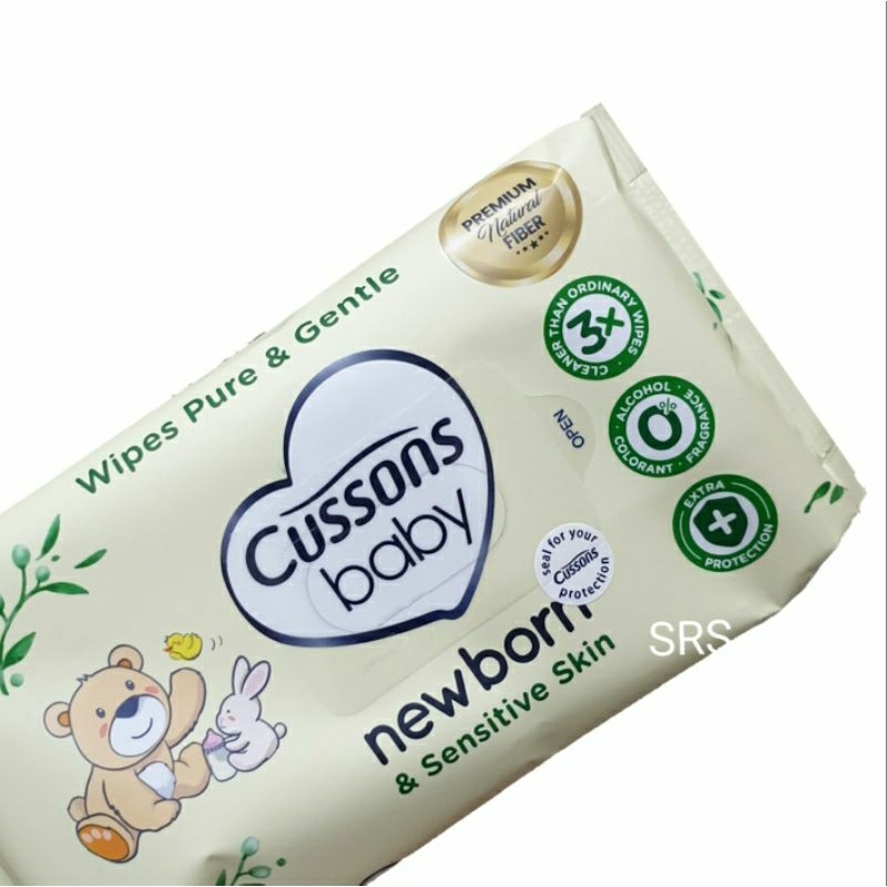 Jual Cussons Baby Newborn Premium Wipes Sensitive Skin Tisu Basah