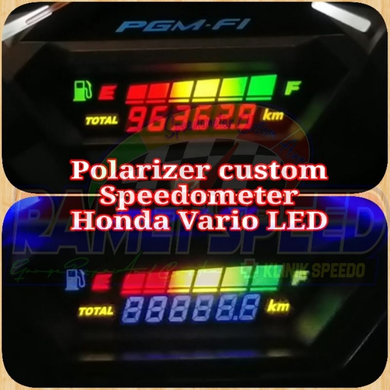 Jual Polarizer Custom Speedometer Honda Vario Led Polaris Custom