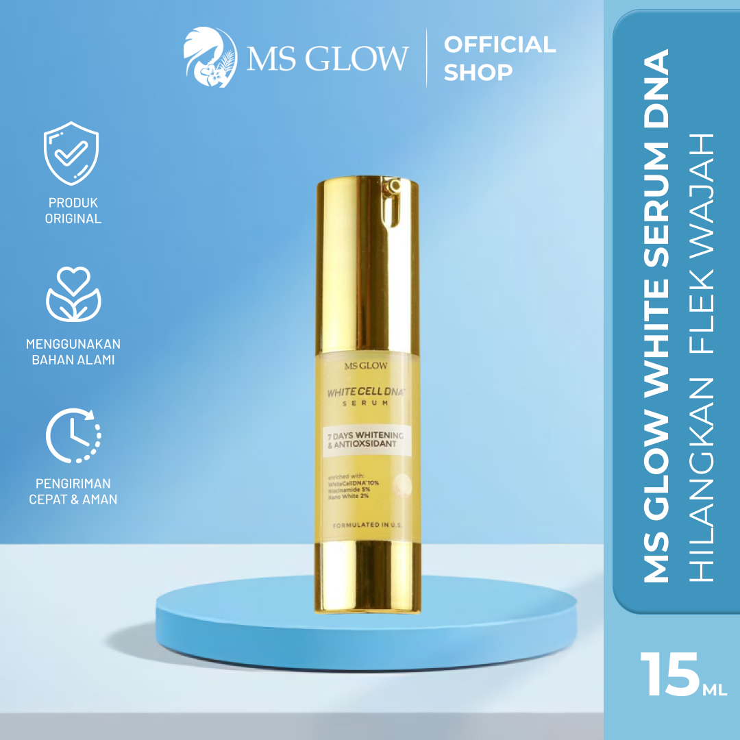 Jual Ms Glow Serum Dna Original Mencerahkan Kulit Mengencangkan Wajah