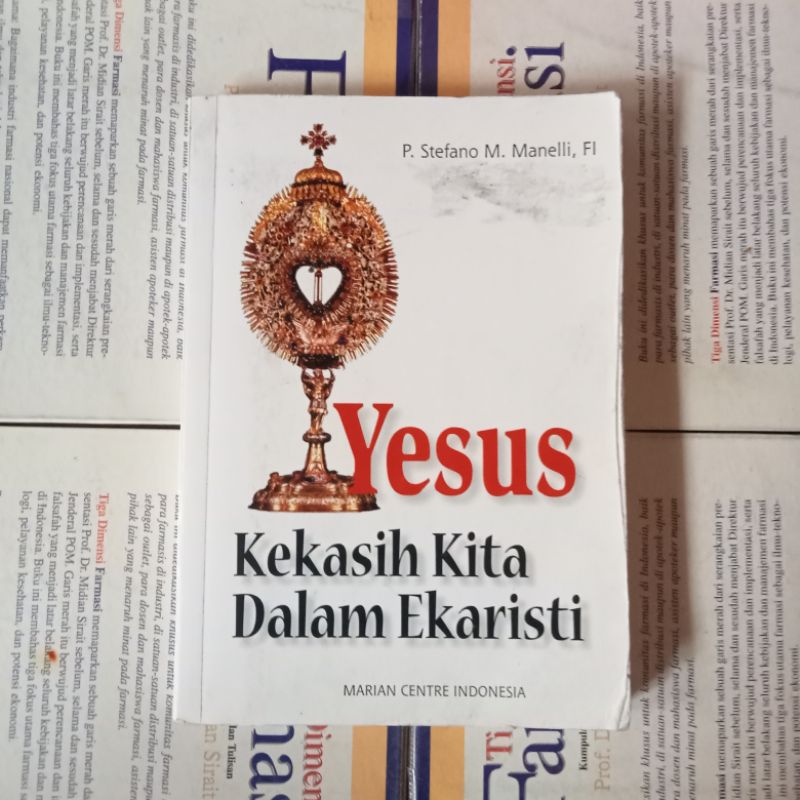 Jual Yesus Kekasih Kita Dalam Ekaristi P Stefano Shopee Indonesia