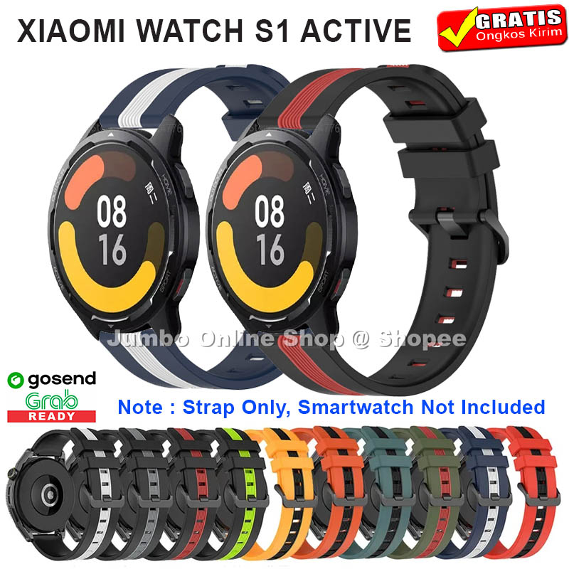 Jual Strap Tali Jam Xiaomi Watch S Active Model Two Tone Strip Rubber