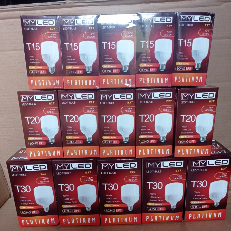 Jual Lampu LED Murah Bohlam LED MYLed PLATINUM Cahaya Putih PAKET 10PCS