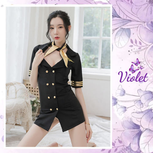 Jual Violet Lingerie Costum Cosplay Pramugari Seksi Shopee Indonesia