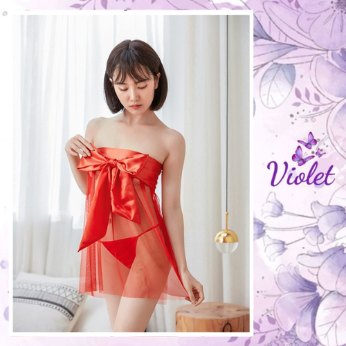 Jual Violet Lingerie Set Sexy Pakain Dalam Seksi Wanita Lilit Elastis