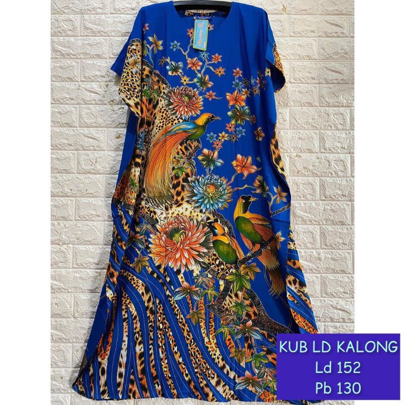 Jual Longdress Kalong Kaftan Kencana Ungu Label Biru Ukuran Jumbo Ld