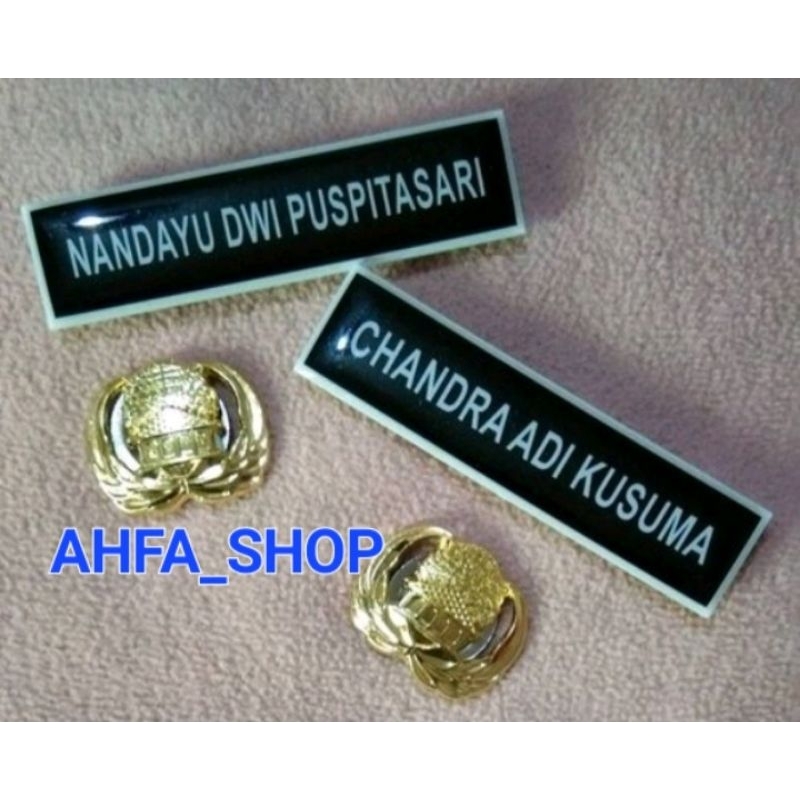 Jual Paket Name Tag ASN Dan Pin Korpri Shopee Indonesia