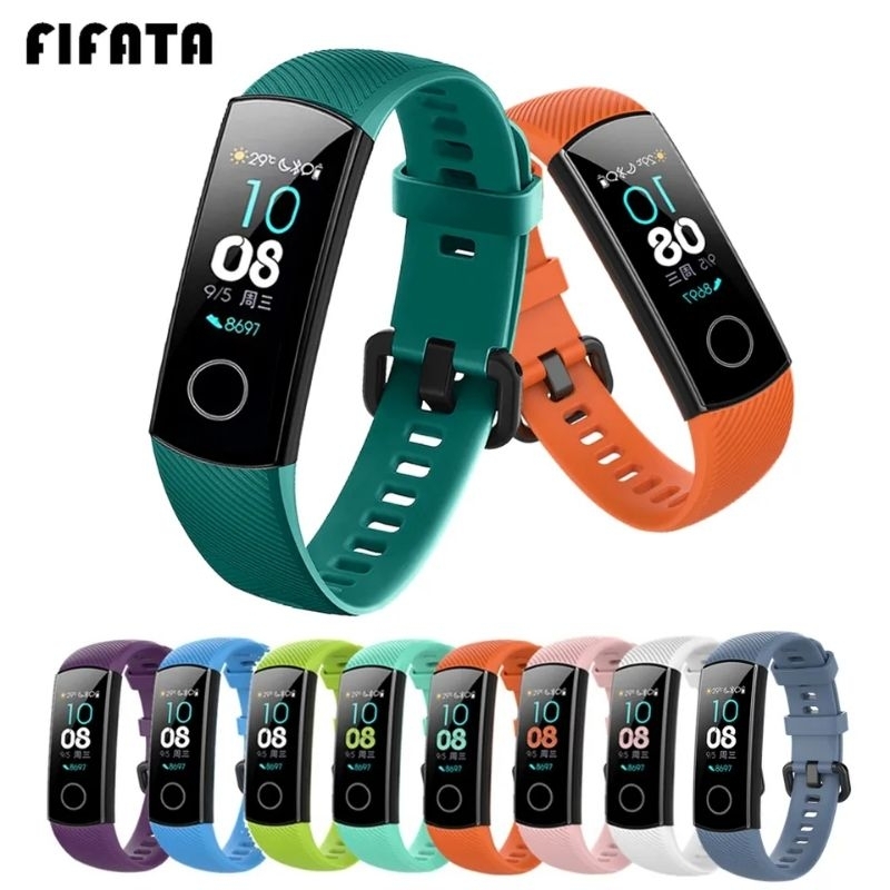 Jual Strap Tali Jam Silicone Huawei Honor Band 4 Band 5 Shopee