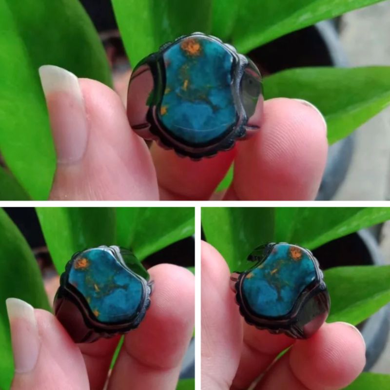 Jual Cincin Bacan Kembang Pancawarna Model Trompah Natural Shopee