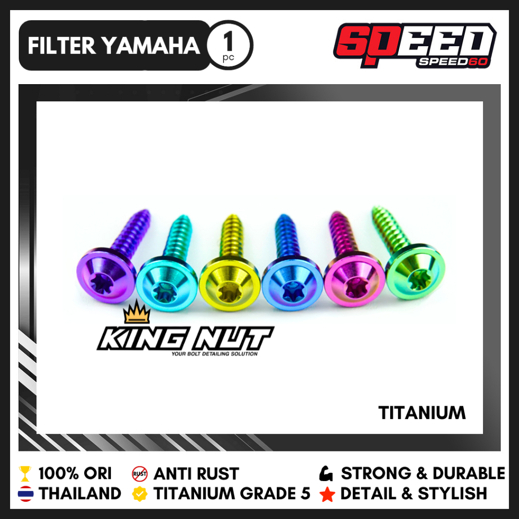 Jual Titanium Probolt Baut Filter Kasar Yamaha Nmax Aerox Xmax Mio Xeon