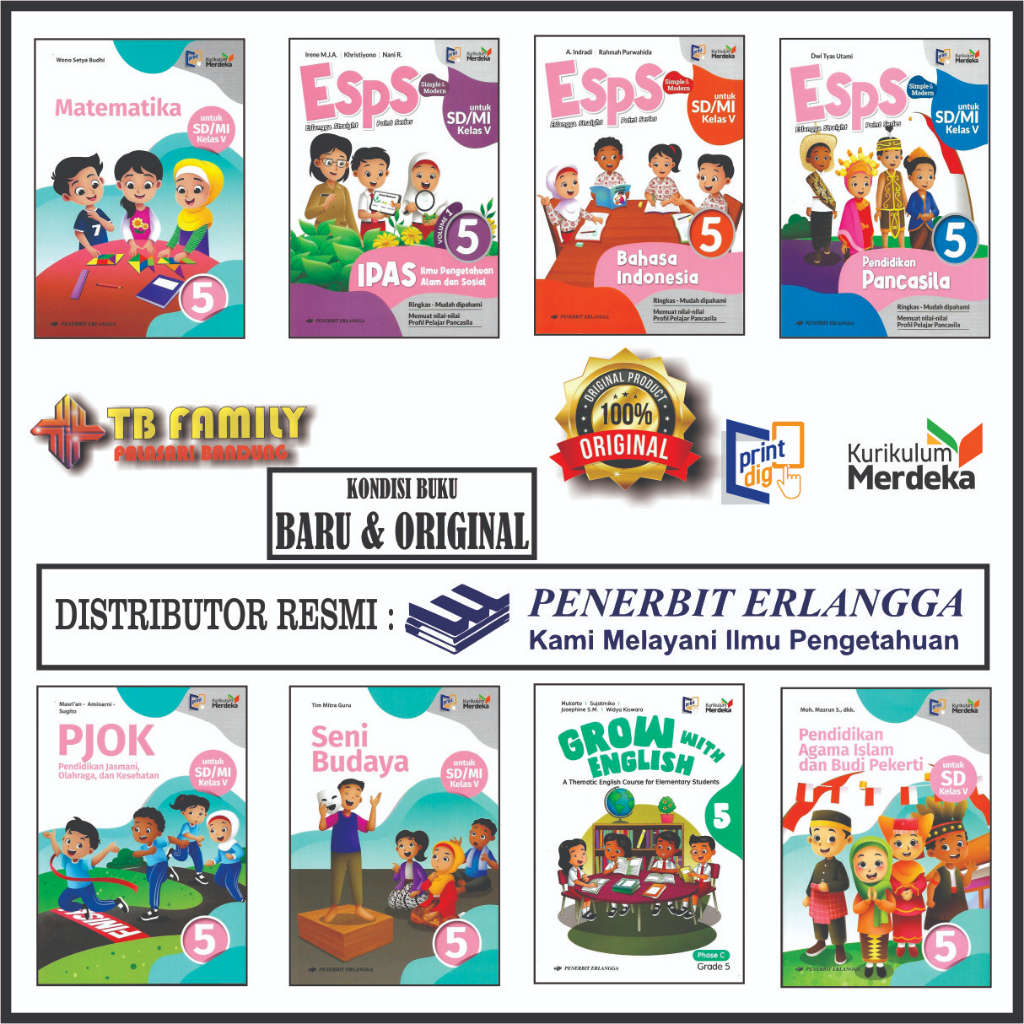 Jual Buku Paket Kurikulum Merdeka Kurmer Kelas Sd Mi Penerbit