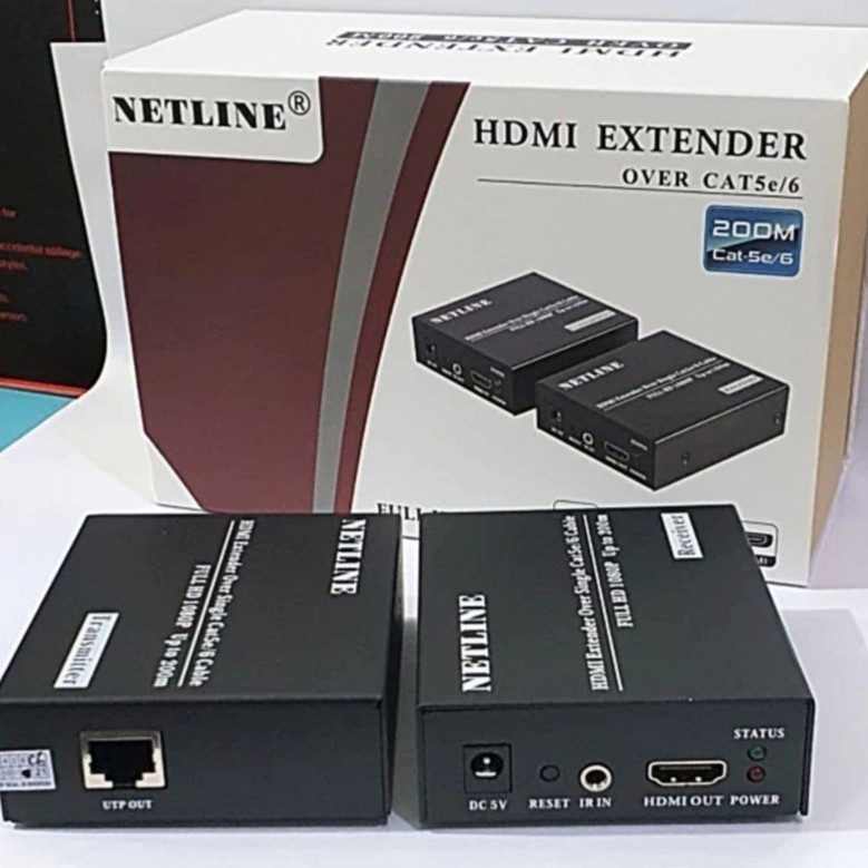 Jual Hdmi Extender Over Meter Via Utp Cat Netline M Avsmart