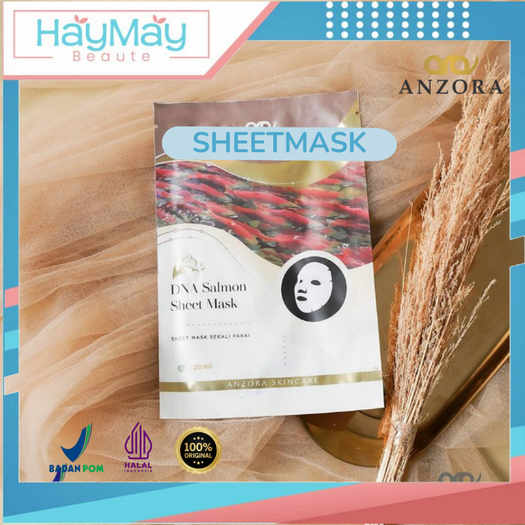 Jual ANZORA MASKER SHEET DNA SALMON ORIGINAL Shopee Indonesia