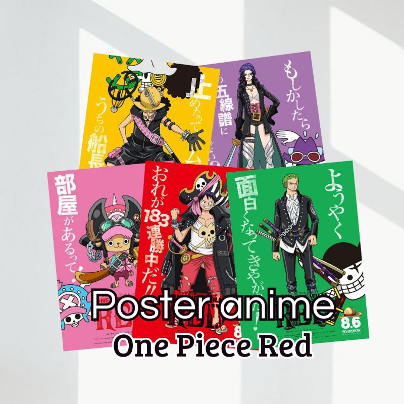 Jual Poster One Piece Poster One Piece Red Poster Anime Poster