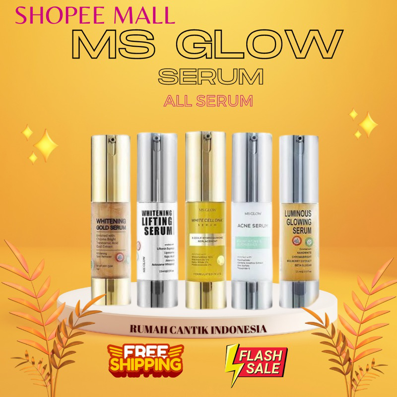 Jual SERUM MS GLOW SERUM LUMINOUS MS GLOW SERUM LIFTHING MS GLOW